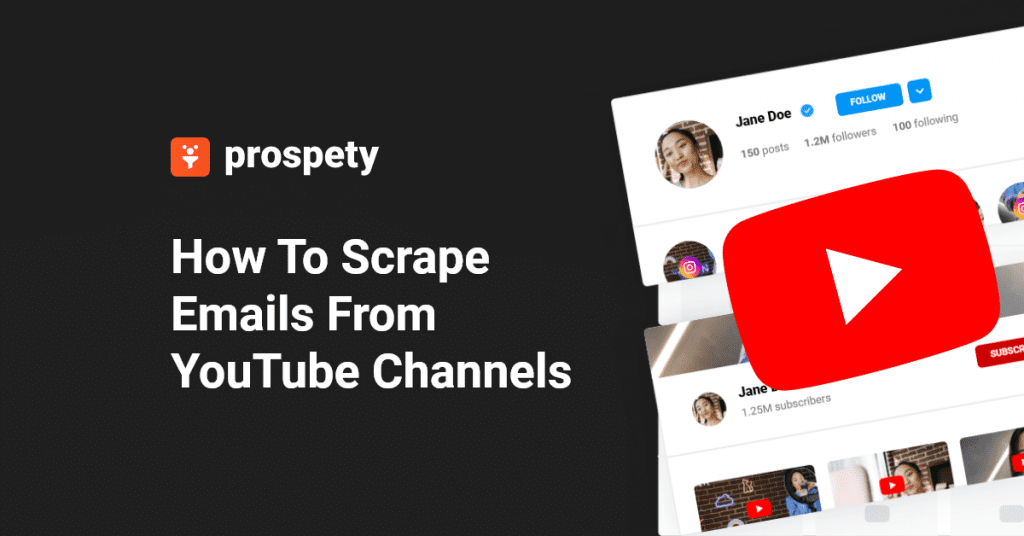 illustration for article on how to scrape emails from youtube channels