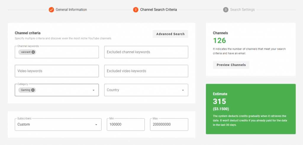 updating basic search settings